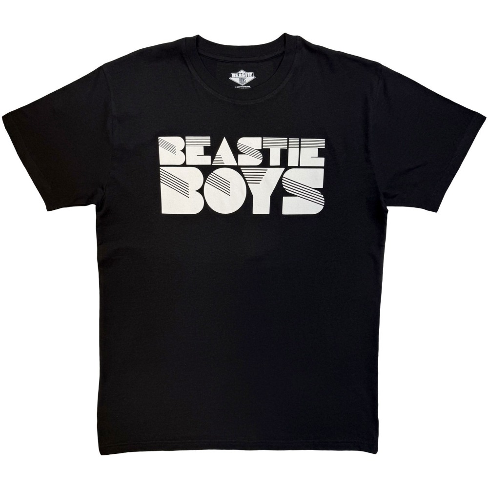 Beastie Boys - Stripes Logo Mono Mens Tshirt - Black/White